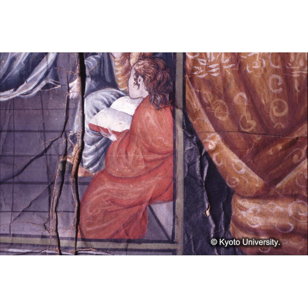 カラー写真（中央上段：カーテン・十五玄義第五図：右側人物） (1)