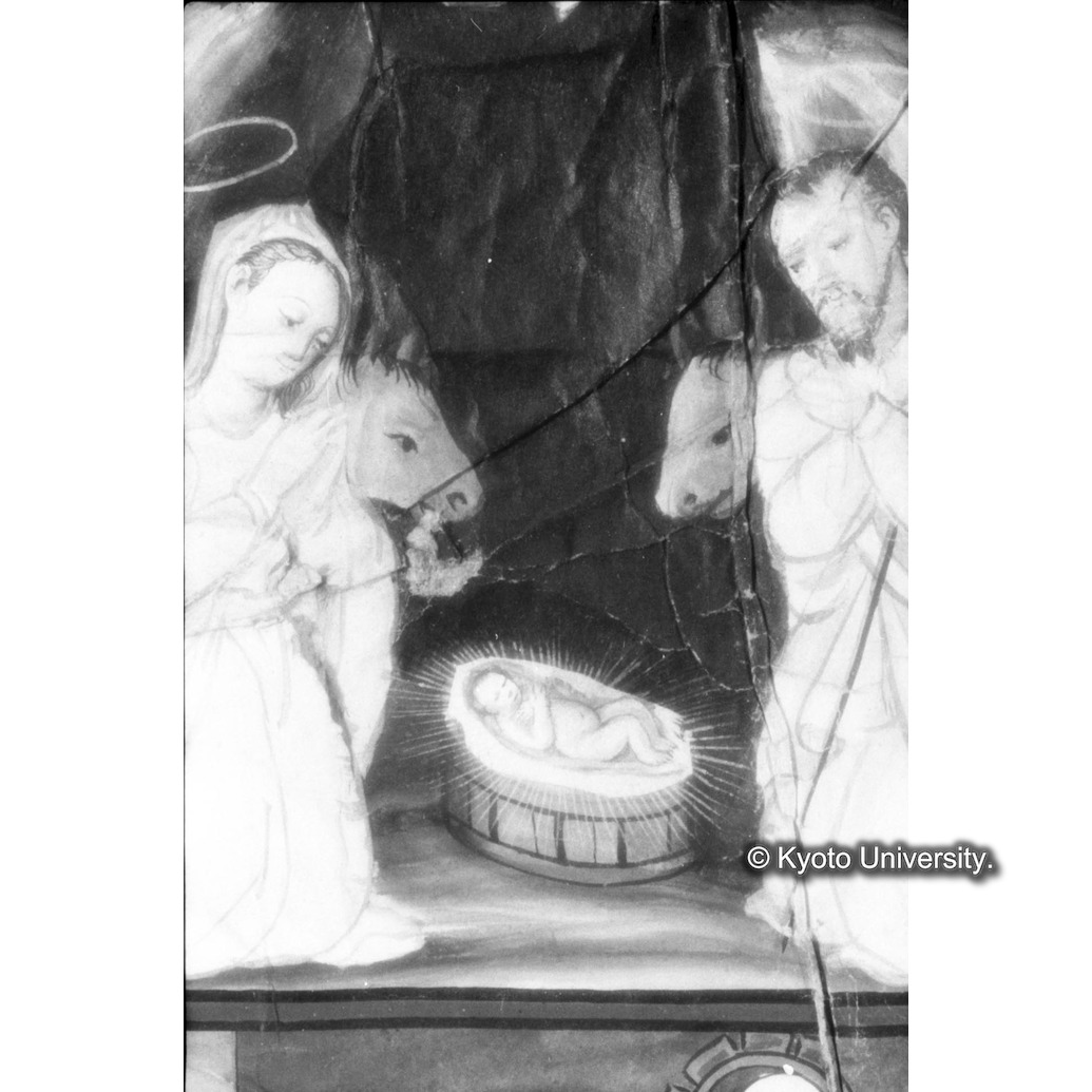 赤外線反射写真（十五玄義第三図：キリスト） (1)