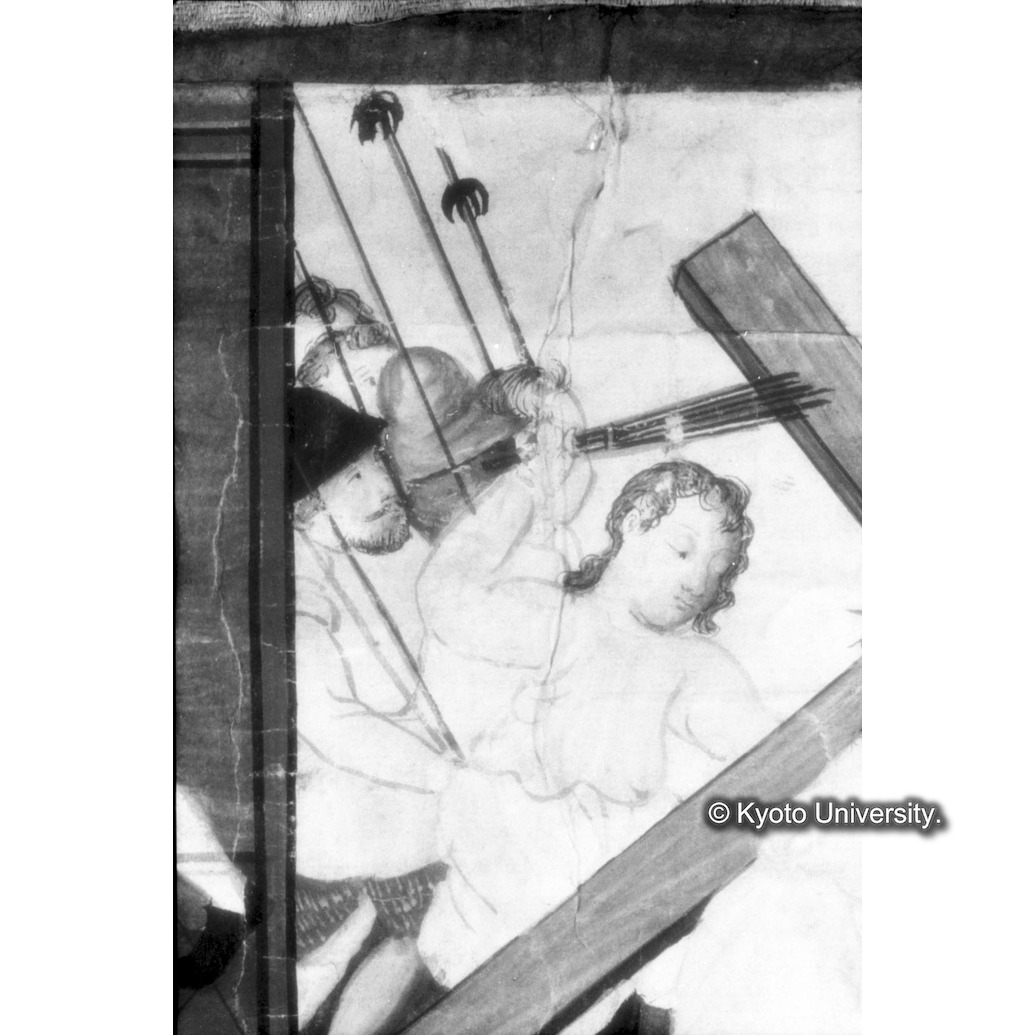 赤外線反射写真（十五玄義第九図：左側人物） (1)