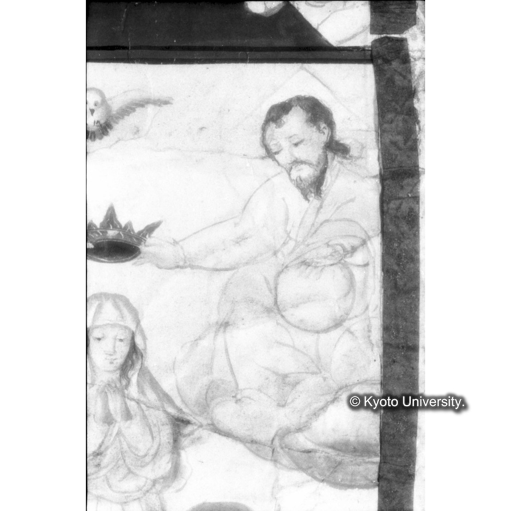 赤外線反射写真（十五玄義第十五図：キリスト） (1)