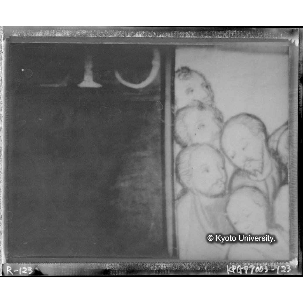 赤外線テレビ撮影画像写真（中央上段：中央文字・中央下段・十五玄義第十三図） (1)