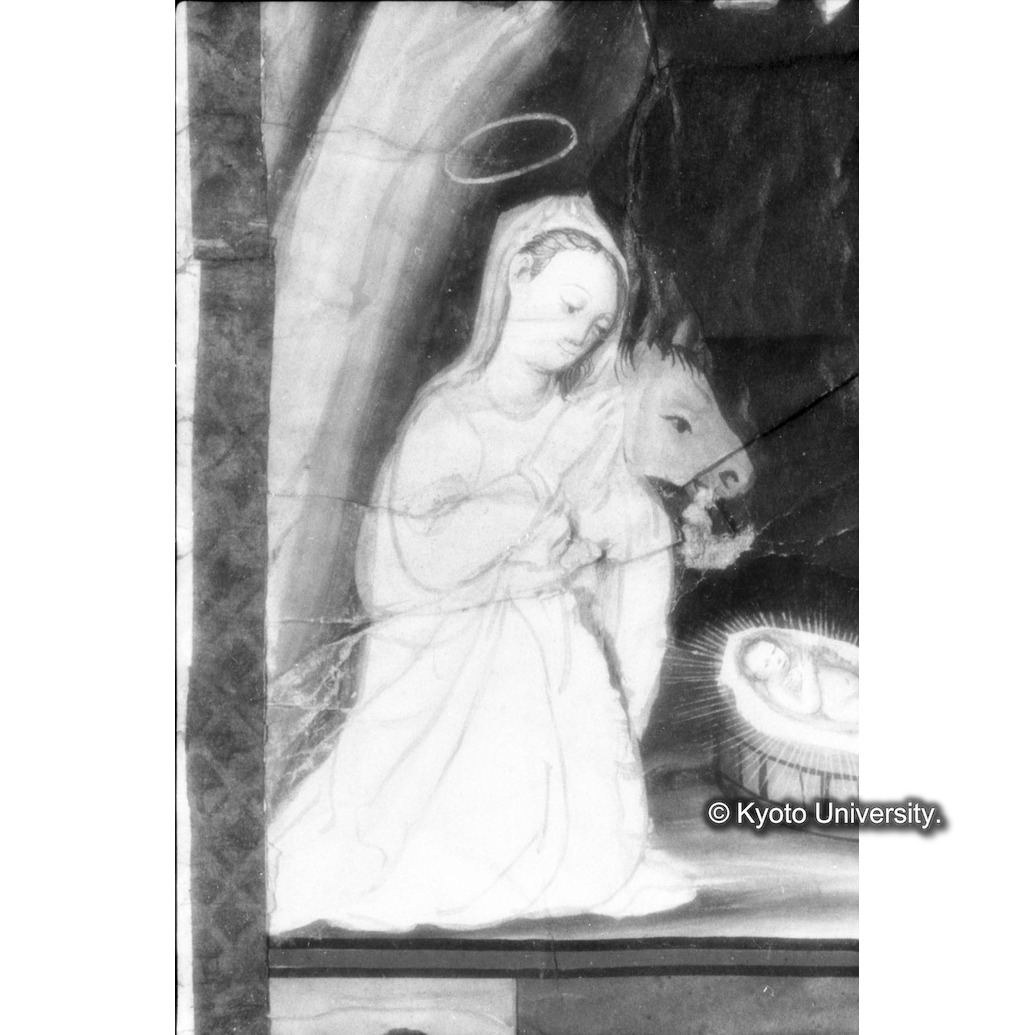 赤外線反射写真（十五玄義第三図：マリア） (1)