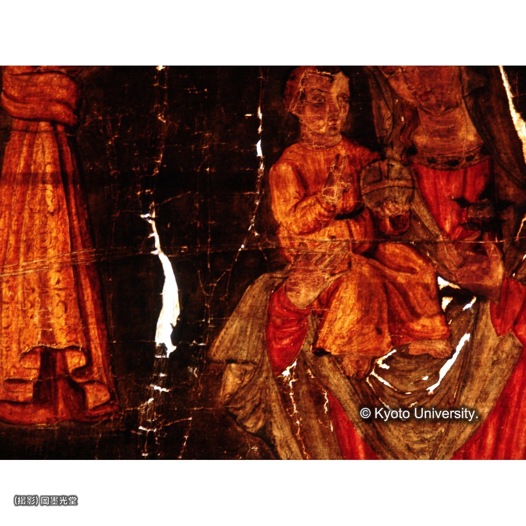 透過光写真（中央上段：聖母子） (1)