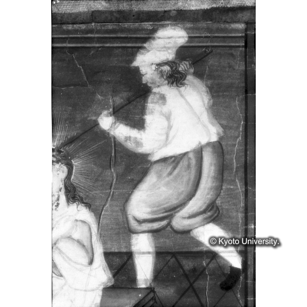 赤外線反射写真（十五玄義第八図：右側人物） (1)