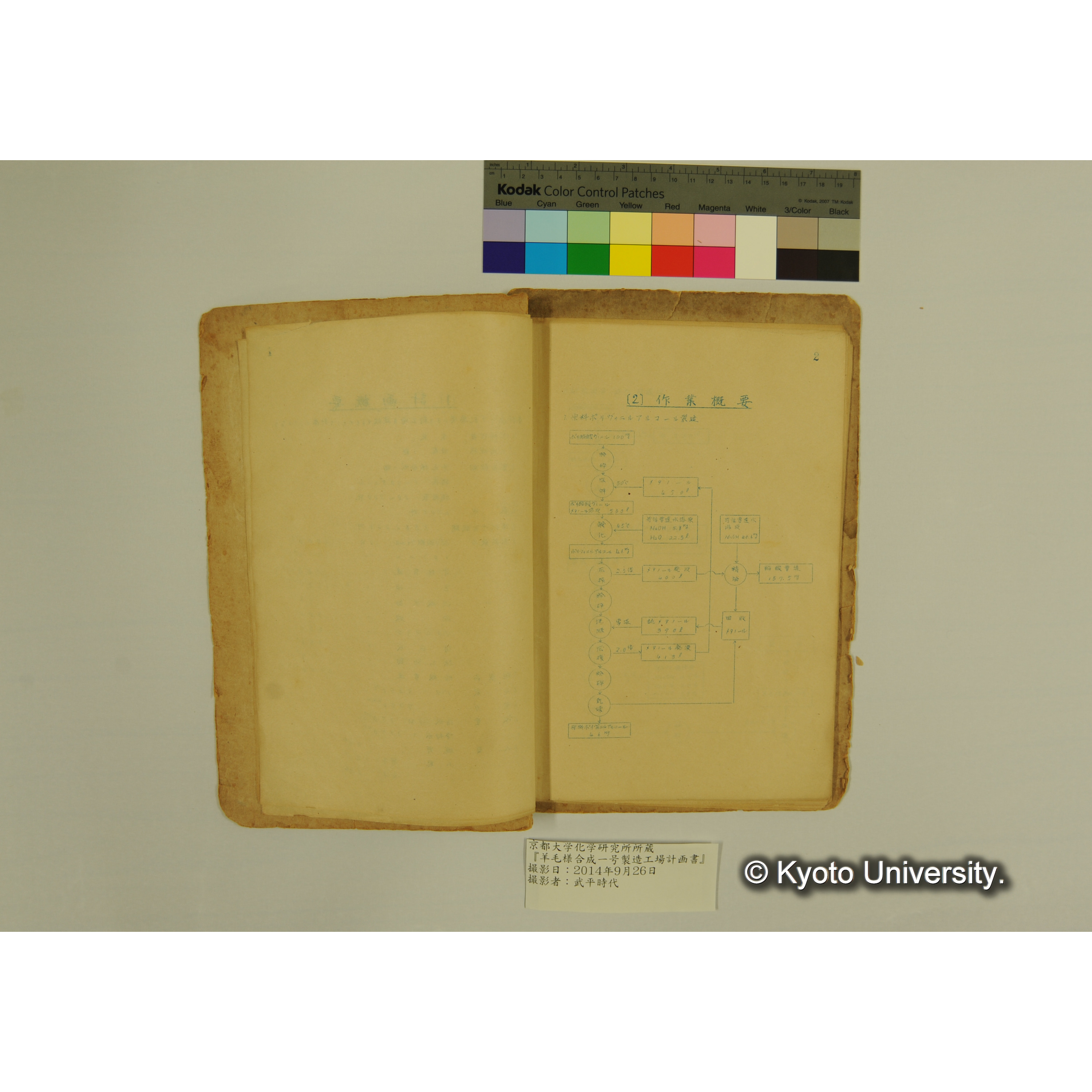 羊毛様合成一号製造工場計画書. (5)