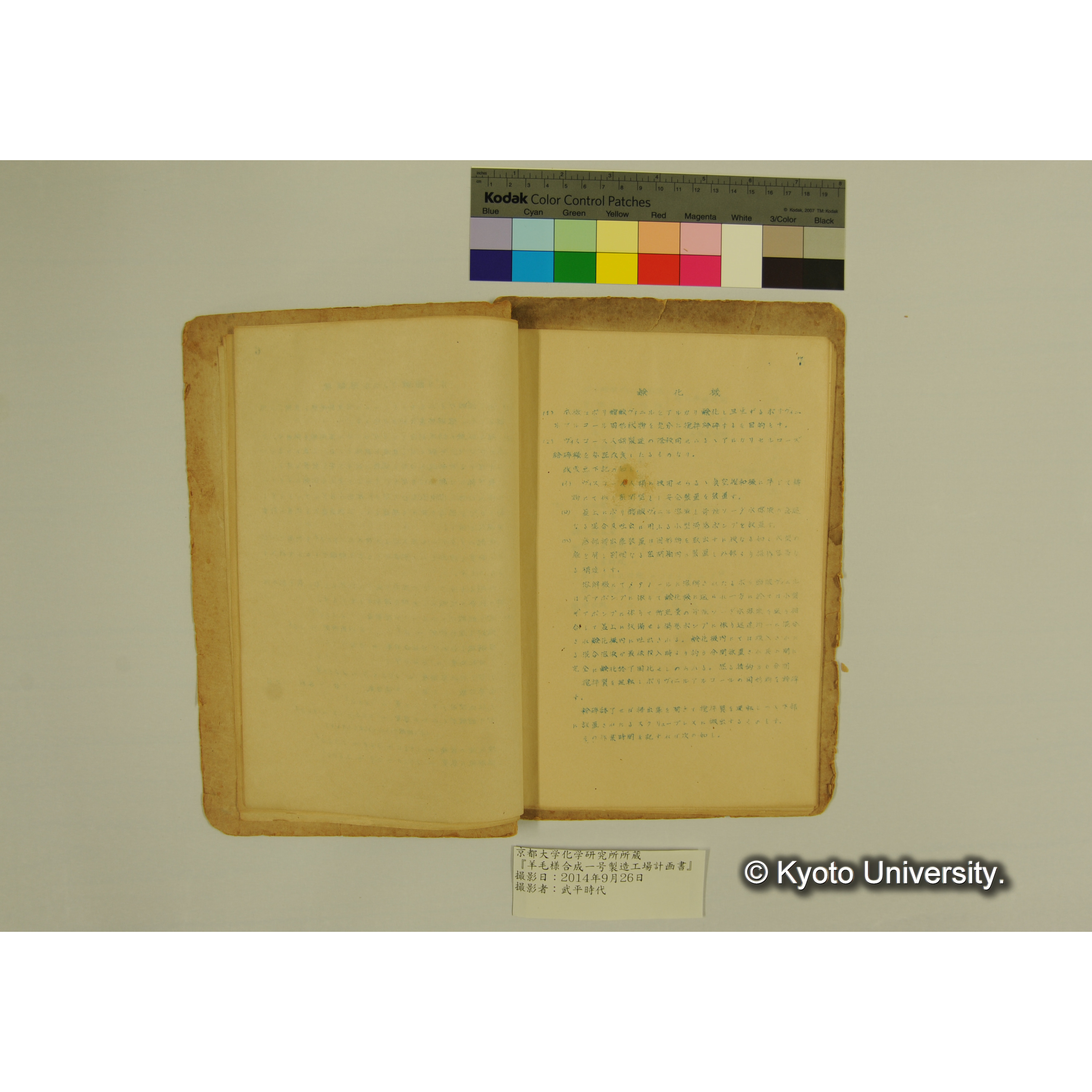 羊毛様合成一号製造工場計画書. (10)