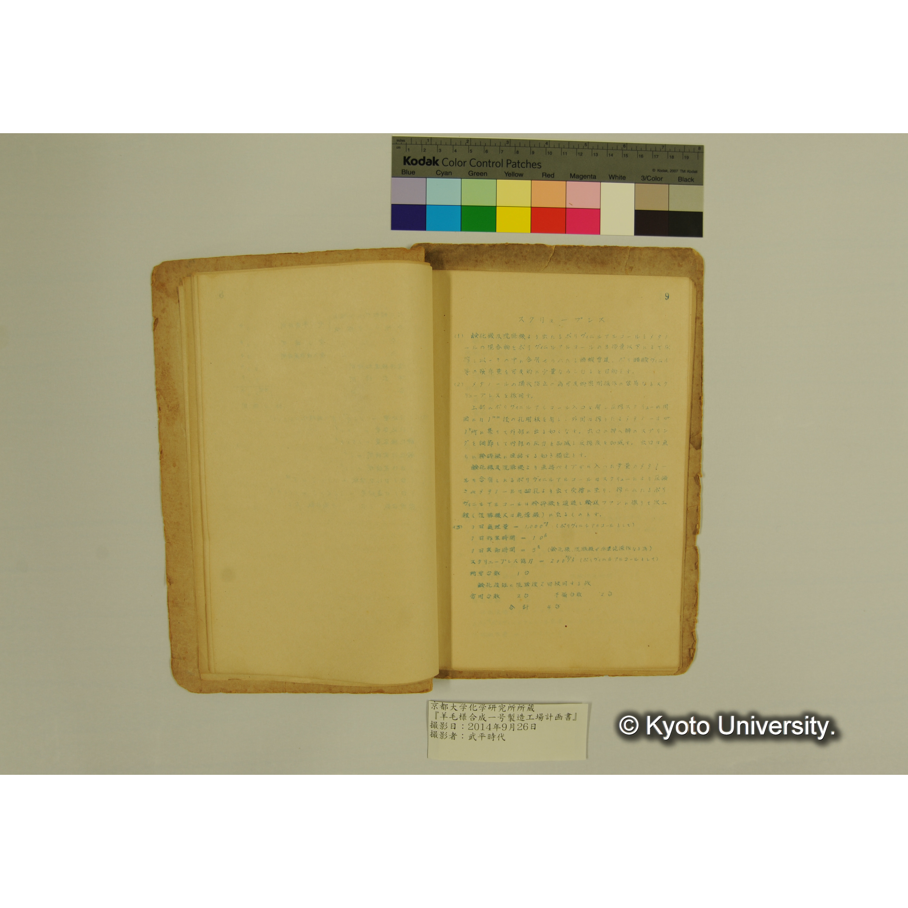 羊毛様合成一号製造工場計画書. (12)