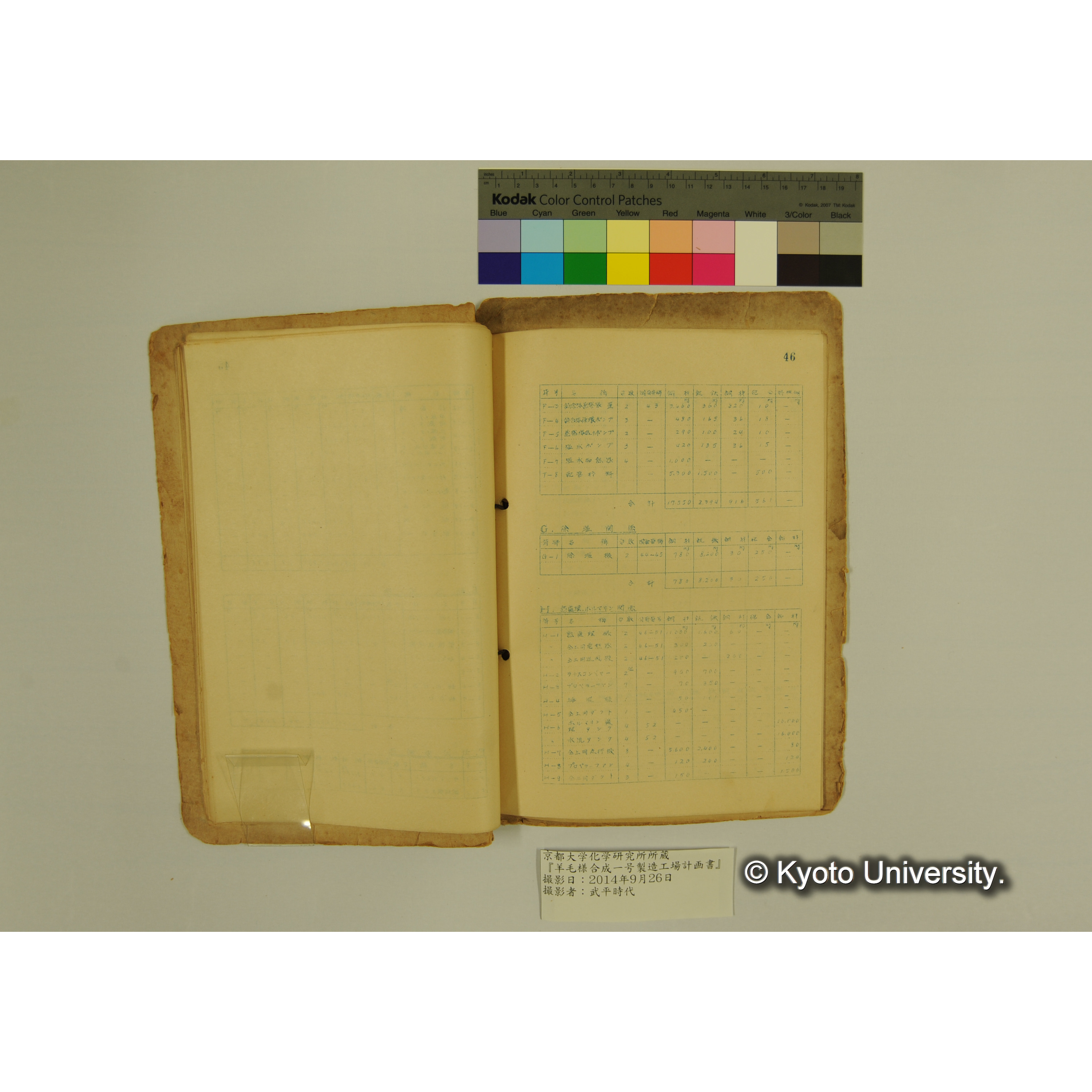 羊毛様合成一号製造工場計画書. (49)