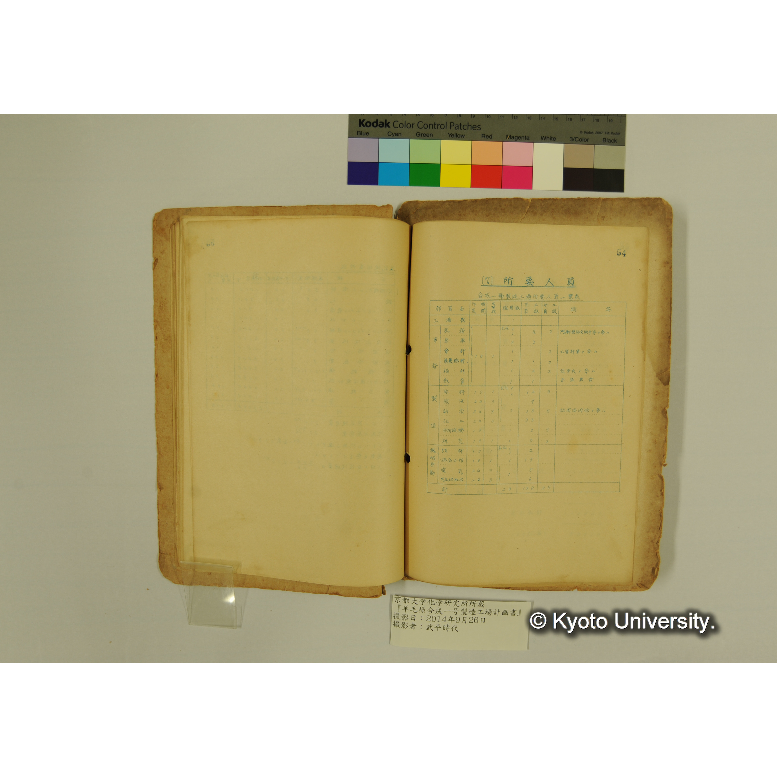 羊毛様合成一号製造工場計画書. (57)