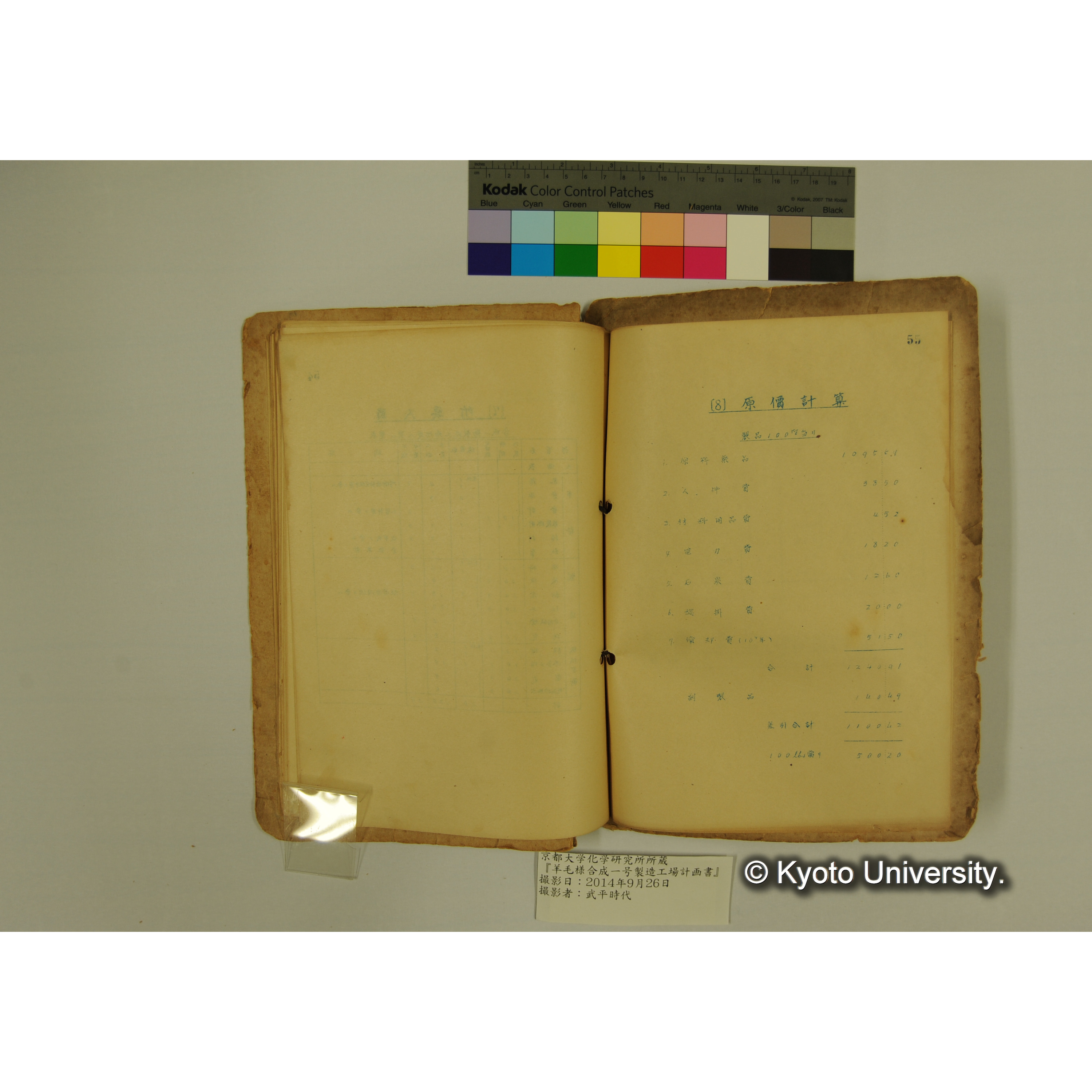 羊毛様合成一号製造工場計画書. (58)