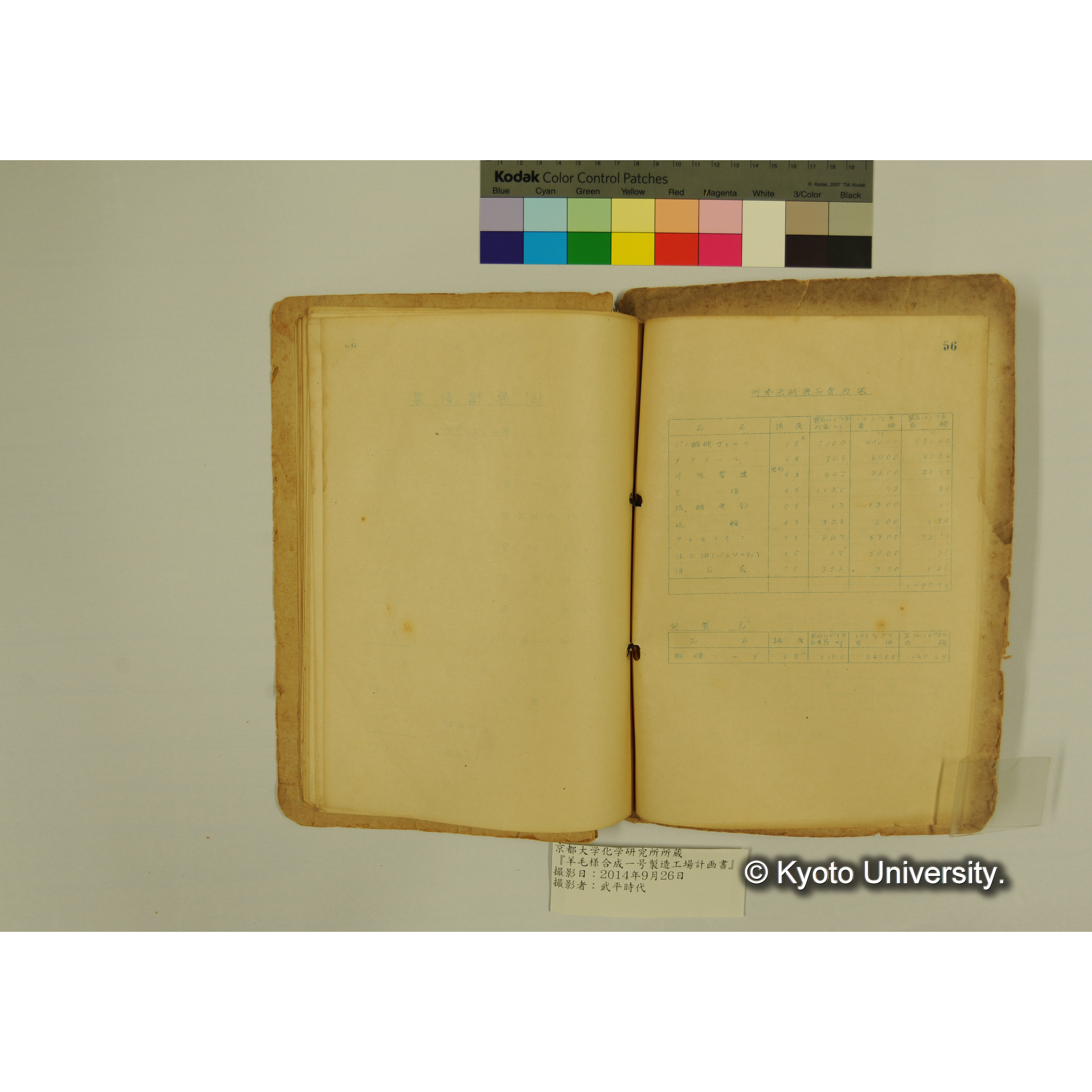 羊毛様合成一号製造工場計画書. (59)